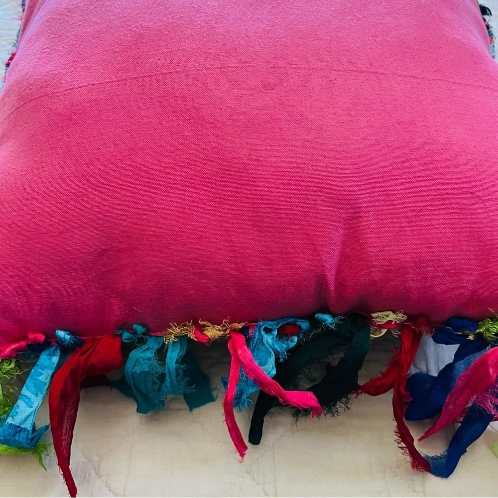 New Urban Renewal Remnants Sari Silk Throw Pillow